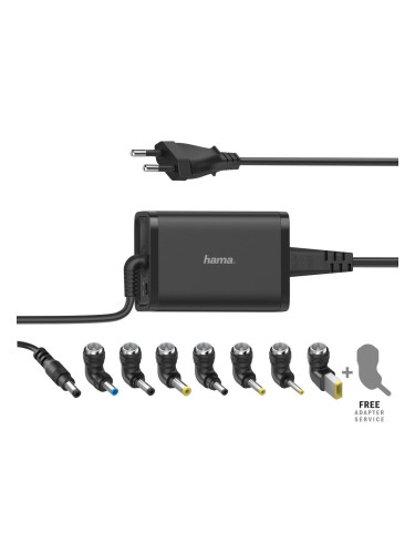 Универсално захранване за лаптоп HAMA, Мрежово, изх. 15/19V, 65W, 2000