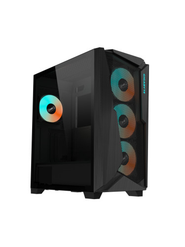 Кутия Gigabyte C301 Black V2, TG, Mid-Tower