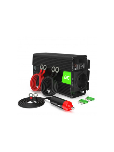 Инвертор GREEN CELL, 12V, 300W/600W, Modified Sine Wave