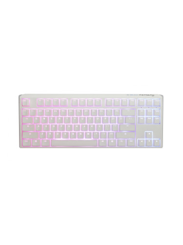 Геймърскa механична клавиатура Ducky One 3 Pure White TKL Hotswap Cher