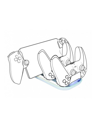Зарядна станция Nacon, За DualSense падове и Playstation Portal