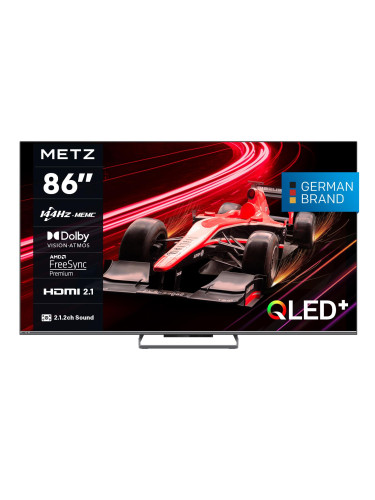 Телевизор METZ 86MQE8000Z, 86"(217 см), QLED, Google TV, 4K/UHD, 144Hz
