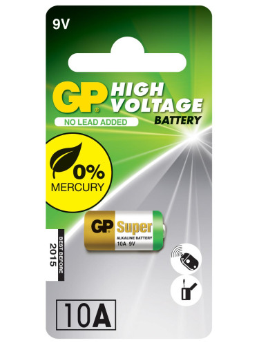 Алкална батерия GP А10 9V за дистанционни /5бр./pack цена за 1 бр./