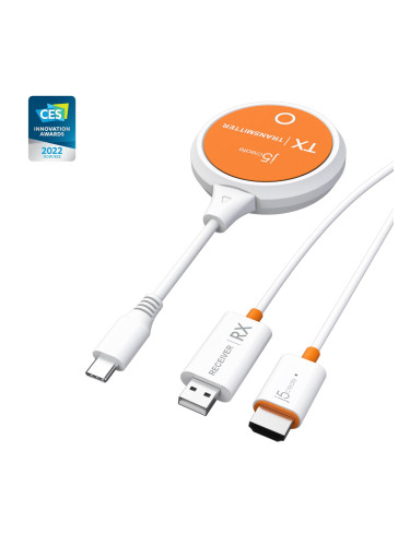 Адаптер ScreenCast j5create JVAW62, 1920 × 1080 , Wireless, 2.4 GHz, 