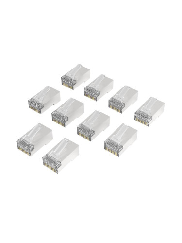 HAMA Накрайник RJ45, CAT 6a, 10 Gbit/s, екраниран, 10 бр.