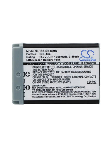 Батерия за фотоапарат / камера CANON NB13MC NB13L 3,7V 1050 mAh LiI