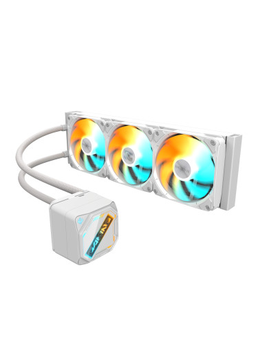 Воден охладител за процесор Gigabyte GAMING 360 ICE, бяла