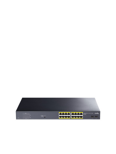 Суич Cudy GS1020PS2, 16 x Gigabit PoE, 2 x Gigabit SFP
