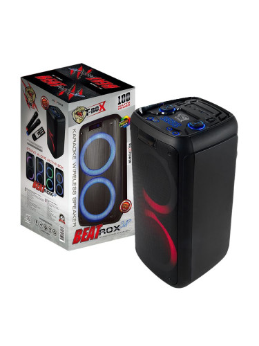 Караоке аудио колона ROXPOWER T-ROX BEATROX SVP / 100W / 2 безжични ми