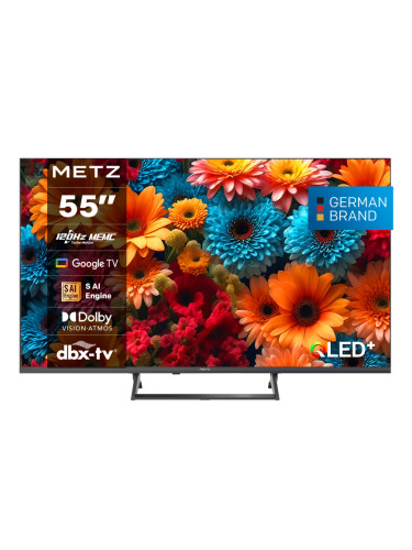 METZ Телевизор 55" 55MQF7500Z UHD QLED SMART TV, 120Hz,4K, Google TV, 