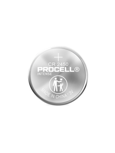 Бутонна батерия DURACELL PROCELL CR2450, 3V, 1 бр. bulk, Литиева, /цен
