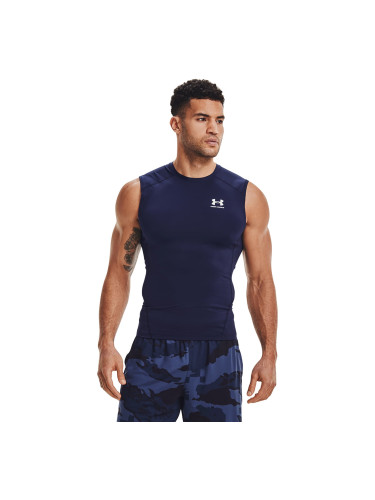 Тениска Under Armour Hg Armour Comp Sl Navy XXXL