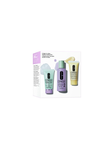 КОМПЛЕКТ CLINIQUE Skin School Supplies: Cleanser Refresher Course For Dry Skin Types (Type 1 & 2) Сапун дамски  