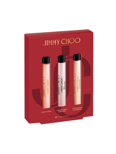 КОМПЛЕКТ JIMMY CHOO I Want Choo 3 Х 10Ml Eau de Parfum дамски 30ml