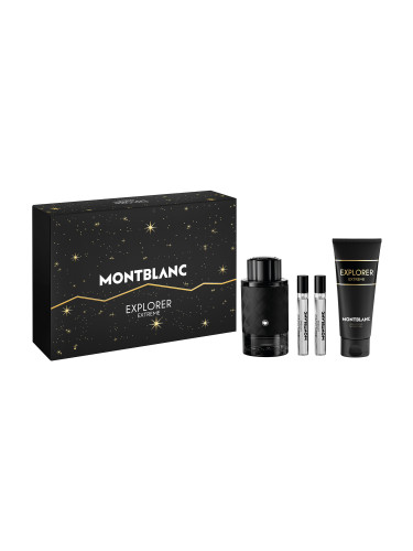 КОМПЛЕКТ MONTBLANC Explorer Extreme Parfum + Travel Spray Edpx2 + Shower Gel Parfum мъжки 100ml