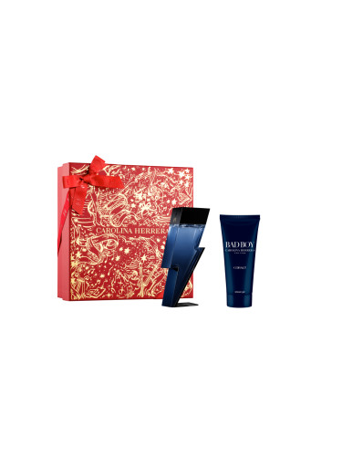КОМПЛЕКТ CAROLINA HERRERA Bad Boy Cobalt Edp + Shower Gel  Eau de Parfum мъжки 100ml
