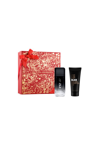 КОМПЛЕКТ CAROLINA HERRERA 212 Vip Black + Shower Gel Eau de Parfum мъжки 100ml