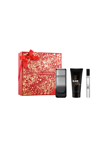 КОМПЛЕКТ CAROLINA HERRERA 212 Vip Black Elixir + Shower Gel + Spray  Eau de Parfum мъжки 100ml