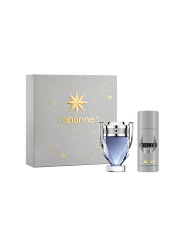 КОМПЛЕКТ RABANNE Invictus Edt + Deo Spray  Тоалетна вода (EDT) мъжки 100ml