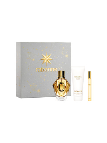 КОМПЛЕКТ RABANNE Million Gold For Her + Body Lotion + Spray  Eau de Parfum дамски 90ml