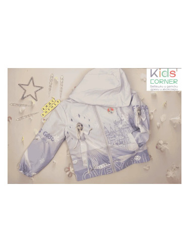 Детско непромокаемо яке за момичи Frouzen в лилав цвят