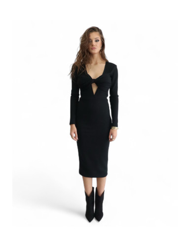 Рокля BLACK KNITTING CLASSY