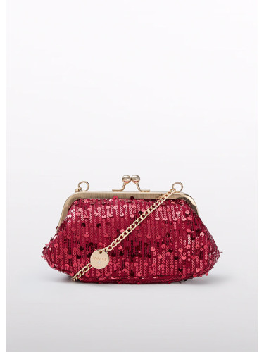 Детска чанта с пайети в червен цвят Abel&Lula