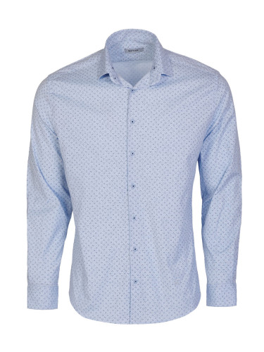 Мъжка риза в светло синьо