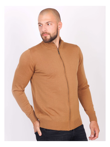 Мъжка жилетка в цвят горчица