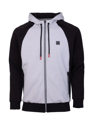 Мъжки суитшърт в черно и сиво