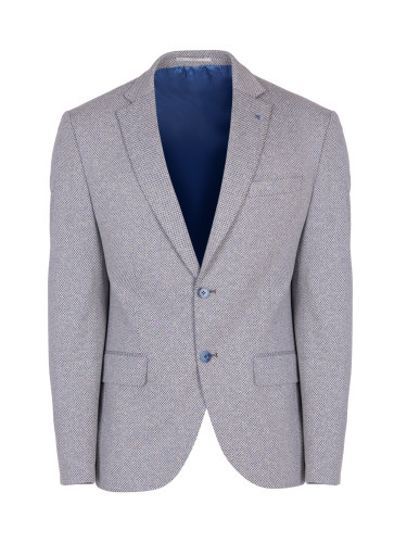 Мъжко сако в синьо-сив пепит