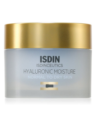 ISDIN Isdinceutics Hyaluronic Moisture Normal To Dry Skin Ceram дневен крем за нормална и суха кожа за многократно пълнене 50 гр.