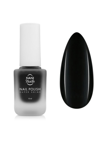NaniNails NANI Super Shine дълготраен лак за нокти цвят Black Velvet 10 мл.