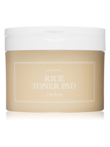 I'm from Rice Toner Pad тонизиращи възглавнички за освежаване и изглаждане на кожата 60 бр.