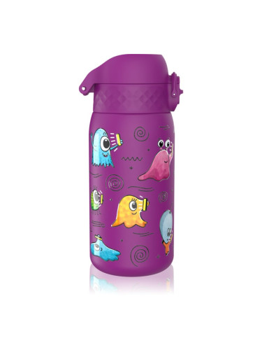 Ion8 Leak Proof неръждаема бутилка за вода за деца Aliens 400 мл.