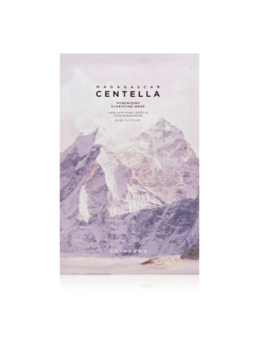 SKIN1004 Madagascar Centella Poremizing Clarifying Mask платнена маска за изглаждане на кожата и минимизиране на порите 23 мл.