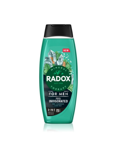 Radox Feel Invigorated душ-гел за мъже 2 в 1 450 мл.