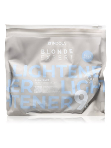 Indola Blond Expert Lightener 9+ изсветляваща пудра за руса коса Blue 450 гр.