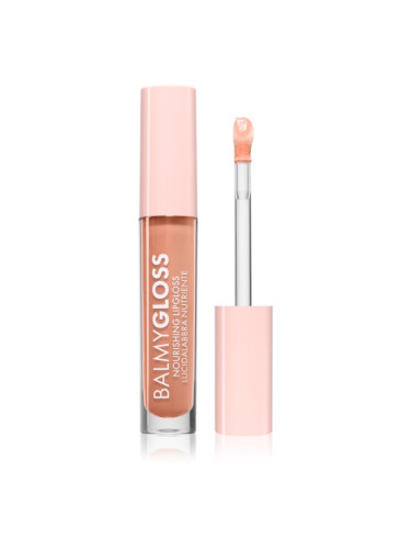 puroBIO Cosmetics BalmyGloss подхранващ блясък за устни цвят 03 Shimmering Soft Peach 4.2 гр.