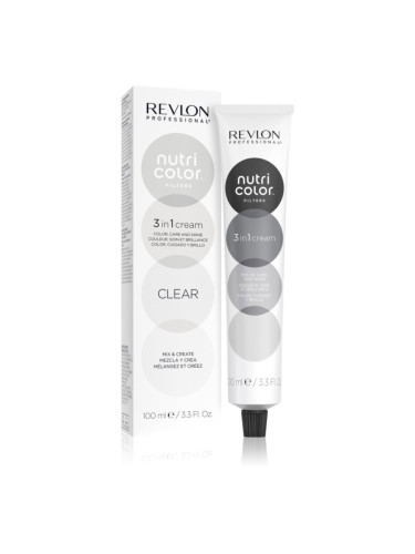 Revlon Professional Nutri Color Filters Metal-Ice подхранваща тонираща маска за професионална употреба Clear 100 мл.