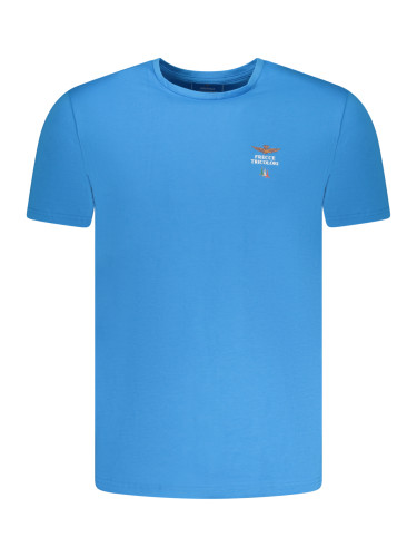 Синя мъжка тениска с къс ръкав