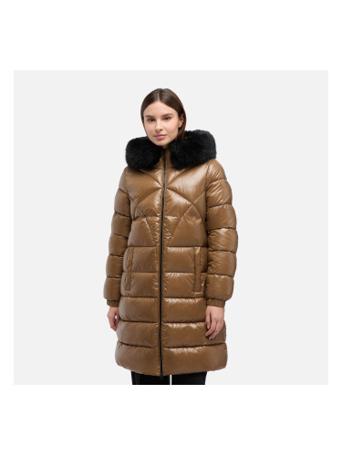 Кафява дамска парка Geox Backsie