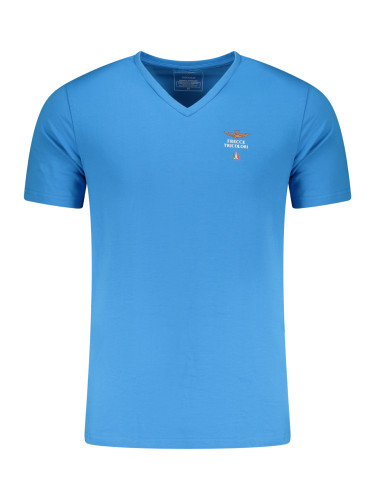 Синя мъжка тениска с къс ръкав