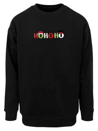 Черен коледен пуловер Ho Ho Ho