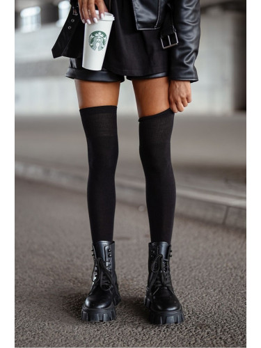 Дамски черни боти до коляното Милена