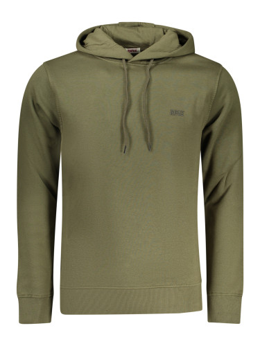 Зелен мъжки суичър с качулка