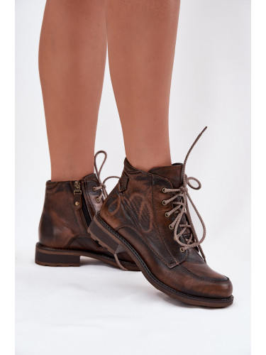 Дамски боти Maciejka от естествена кожа