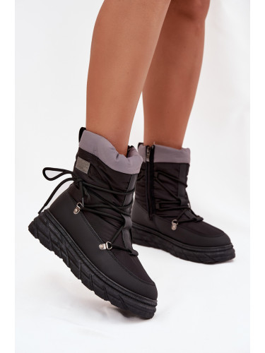 Дамски снежни ботуши с цип Lee Cooper