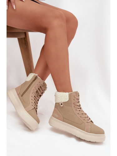 Дамски зимни ботуши с козина Lee Cooper