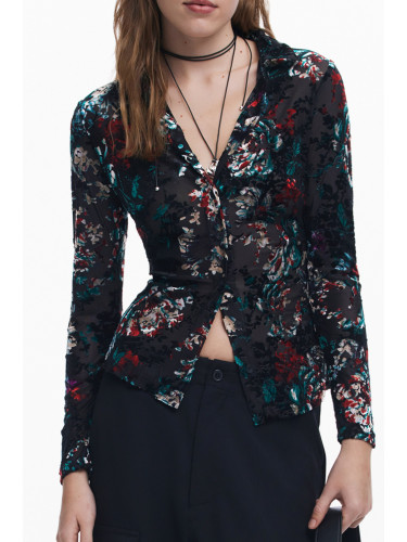 Блуза с дълъг ръкав с шарки